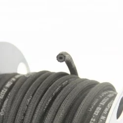 6mm NOIR - Bobine rouleau tuyau de dépression en silicone longueur